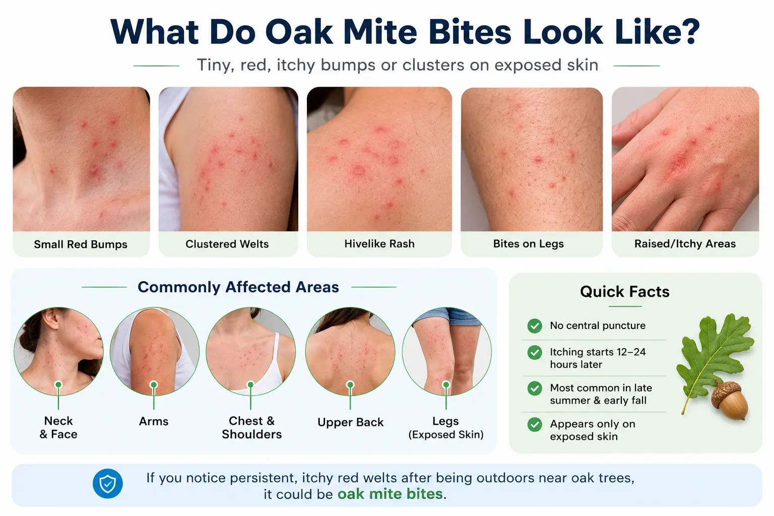 Oak mite bite - image