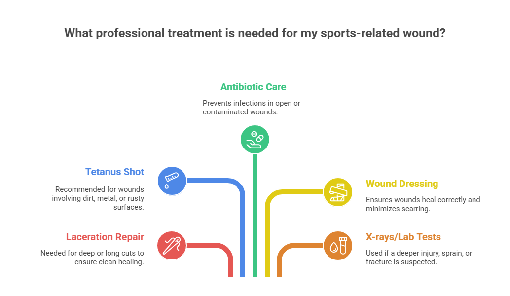 Professional Treatment Options for Sports-Related Wounds
