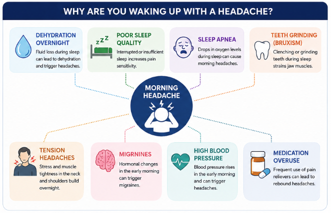 why are you waking up with headache