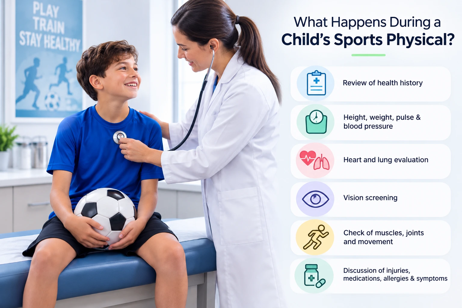 what happens during a sports physical